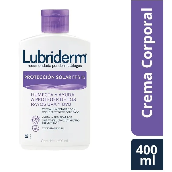 Lubriderm Proteccion Solar FPS 15 Crema 400ml