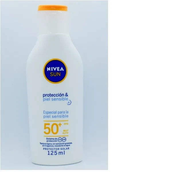 Nivea Sun Protector Solar Piel Sensible Fps50 Crema 125ml 17216