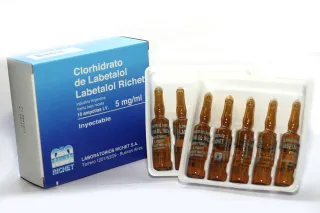 Labetalol 5mg/ml Richet 10 Ampollas