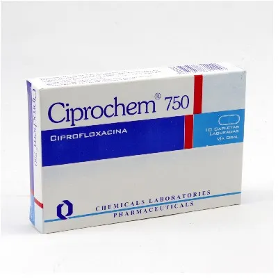 Ciprochem 750mg 10 Capletas