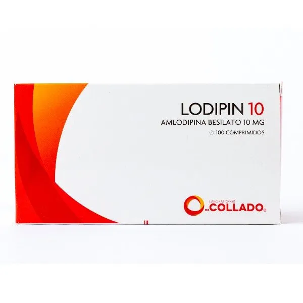 Lodipin 10mg 100 Comprimidos C/B Cada Blister