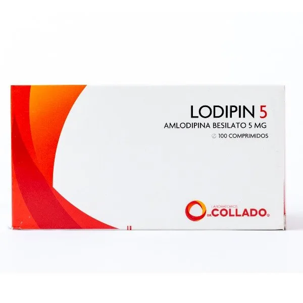 Lodipin 5mg 100 Comprimidos C/B Cada Blister